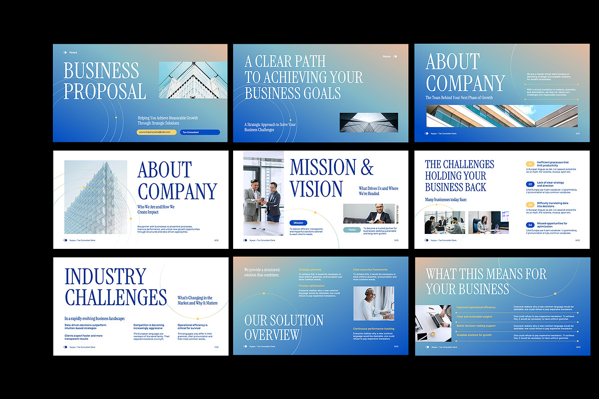 Gradient Business Proposal PPT, a Presentation Template by Neermana (Photo 2 of 4)