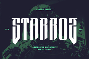 Starroz Futuristic Display Font