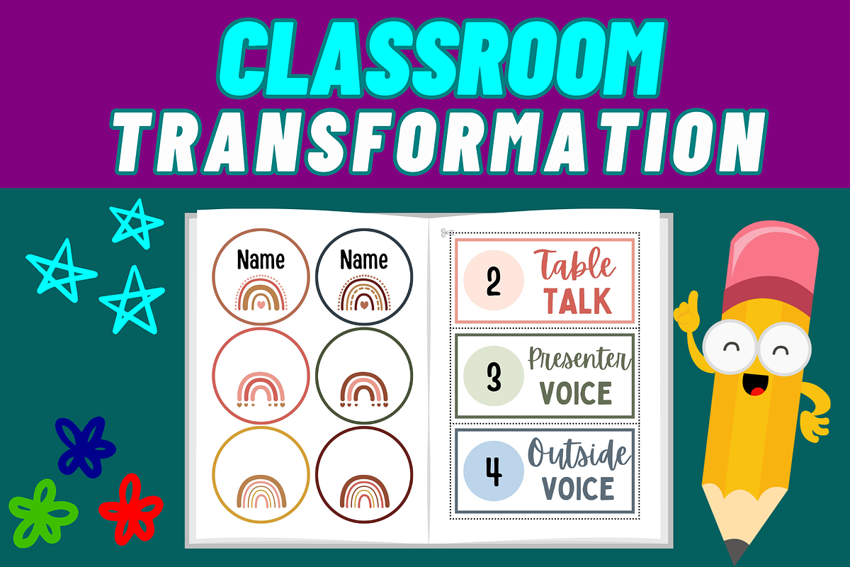 Classroom Transformation Pages, a Templates & Theme by Premium Digital Templates (Photo 1 of 3)