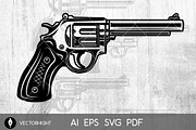 Set of revolvers on white bg, an Object Illustration by Vectorhight (Thumbnail 5 of 5)