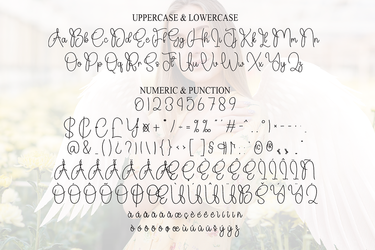 Angelic | Script Font, a Handwritten Font by Scratchones