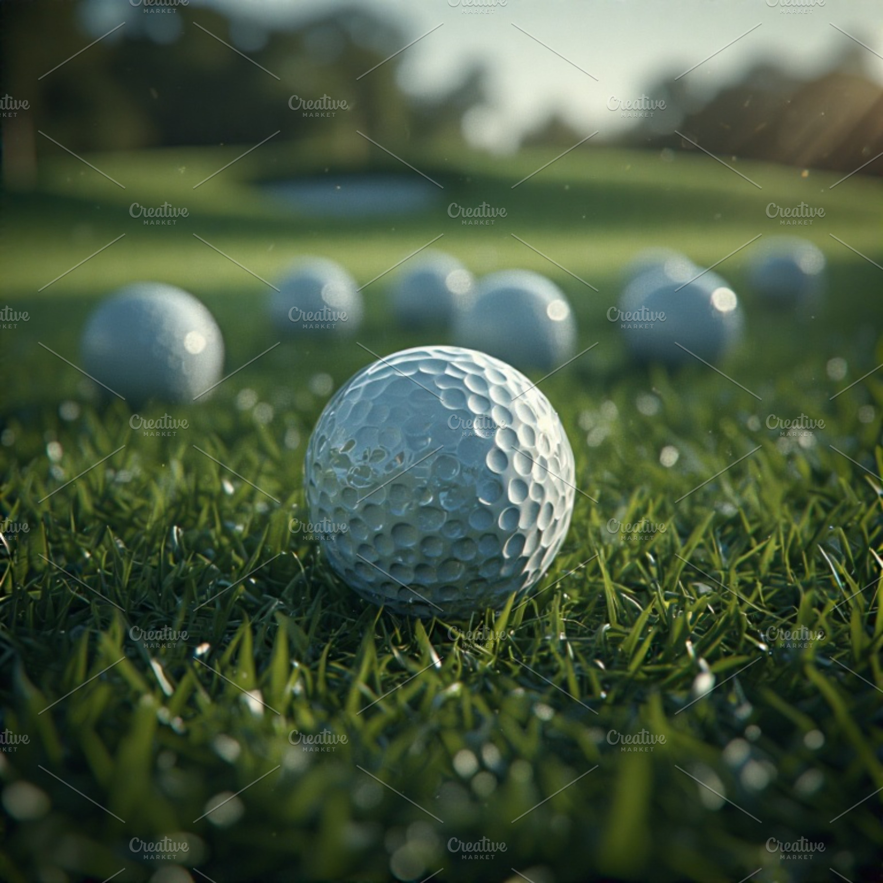 Golf ball stock image, a Photo by ComfortQ