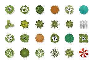 72 Vector Trees Top View