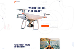 Drone Photography Website Template