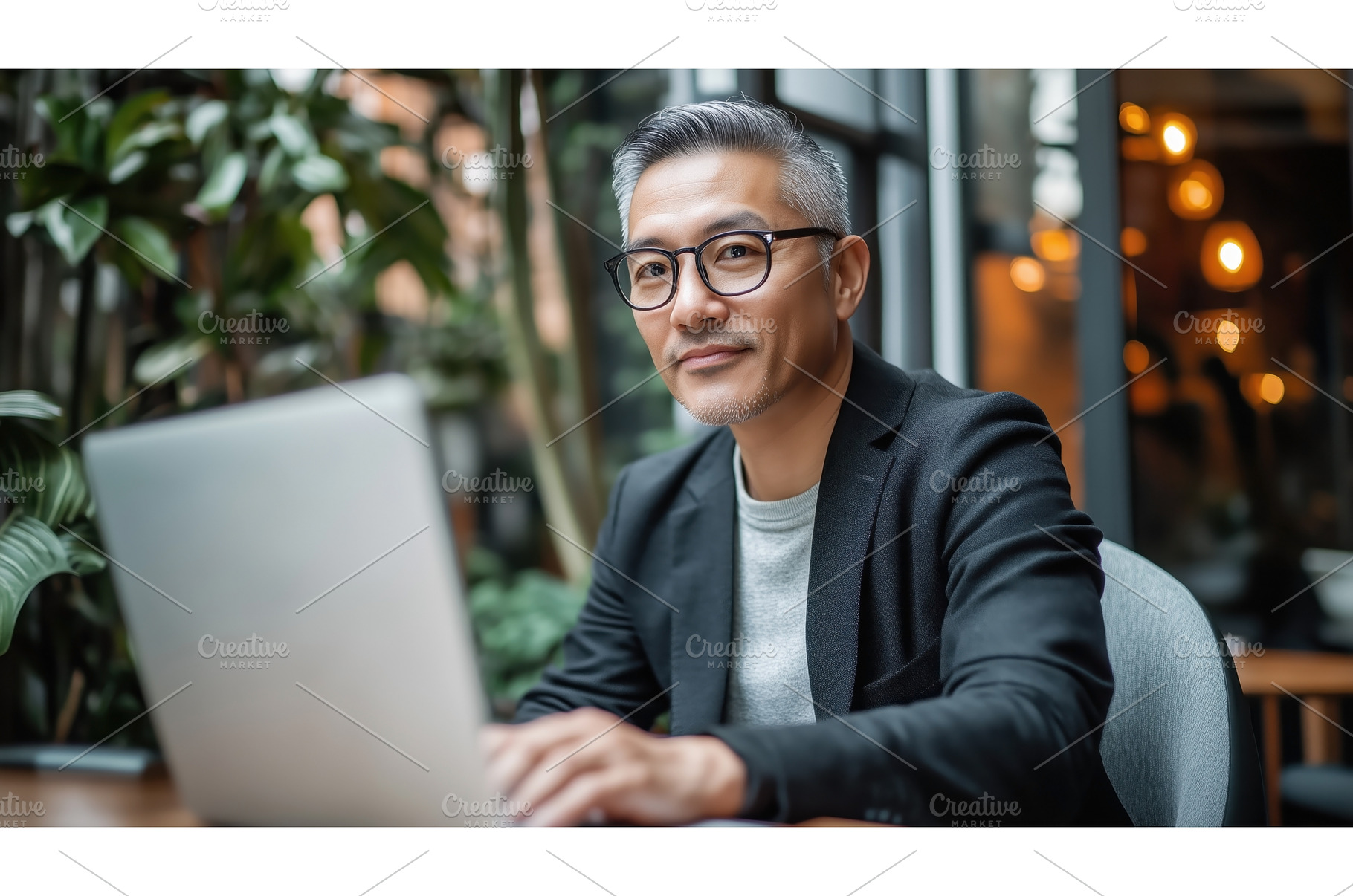 Asian businessman working on a, a Person Photo by Sergey Kotenev