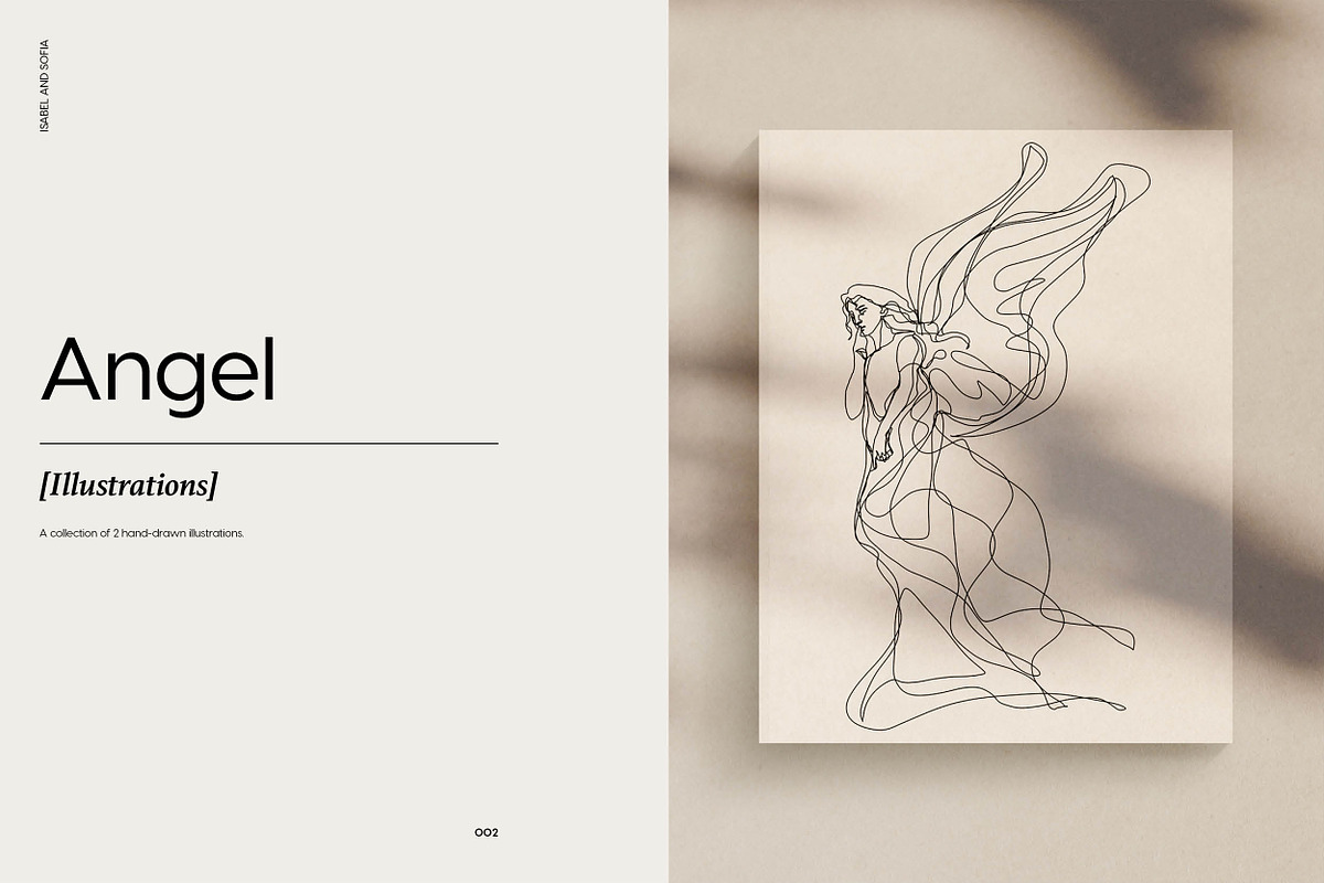 Angel Line Drawings, an Illustration by Whimsy Works (Photo 1 of 2)