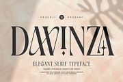 Davinza - Elegant Serif Font, a Serif Font by Asenbayu (Thumbnail 1 of 14)