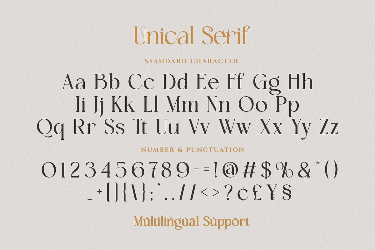 Unical - Modern Luxury Font, a Serif Font by Pixesia Studio (Photo 11 of 12)
