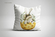 Watercolor Happy Easter set, an Object Graphic by OrangePeafowlArt (Thumbnail 9 of 17)