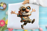 Whimsical Funny Grandpa Clipart, an Illustration by designcity5 (Thumbnail 4 of 5)