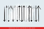 Handmade Arrow Illustrator Brushes, a Brush Add-On by Abbie May (Thumbnail 5 of 5)