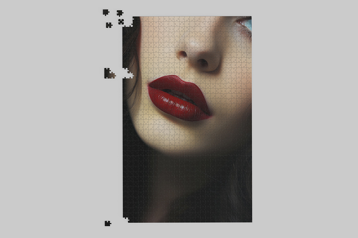 1000 piece Puzzle Jigsaw Mock up, a Merchandise Mockup by GraphicVil (Photo 6 of 9)