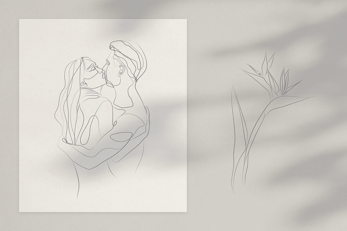 The Touch. Line Art Collection, a Person Illustration by le-genda (Photo 3 of 12)