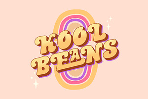 Kool Beans - Groovy Display Typeface