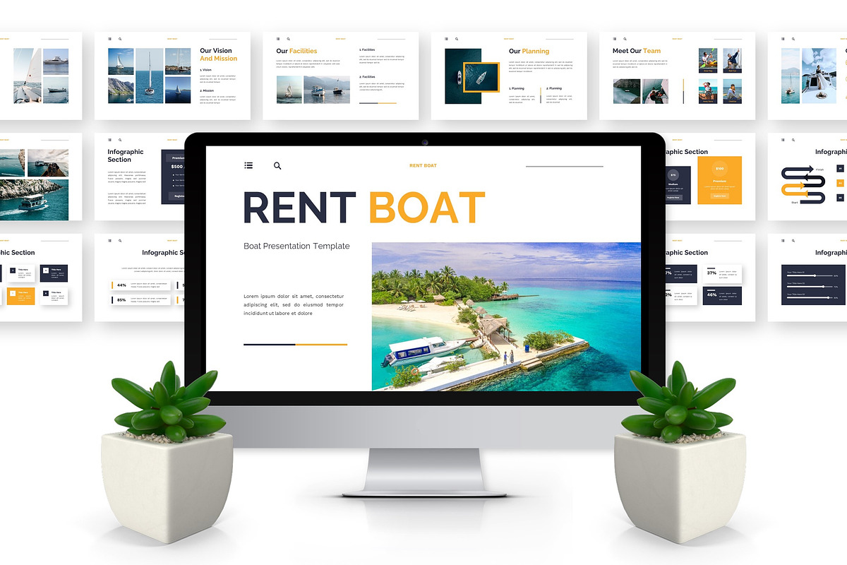 Rent Boat - Boat Powerpoint, a Presentation Template by Deepslide Studio (Photo 2 of 6)