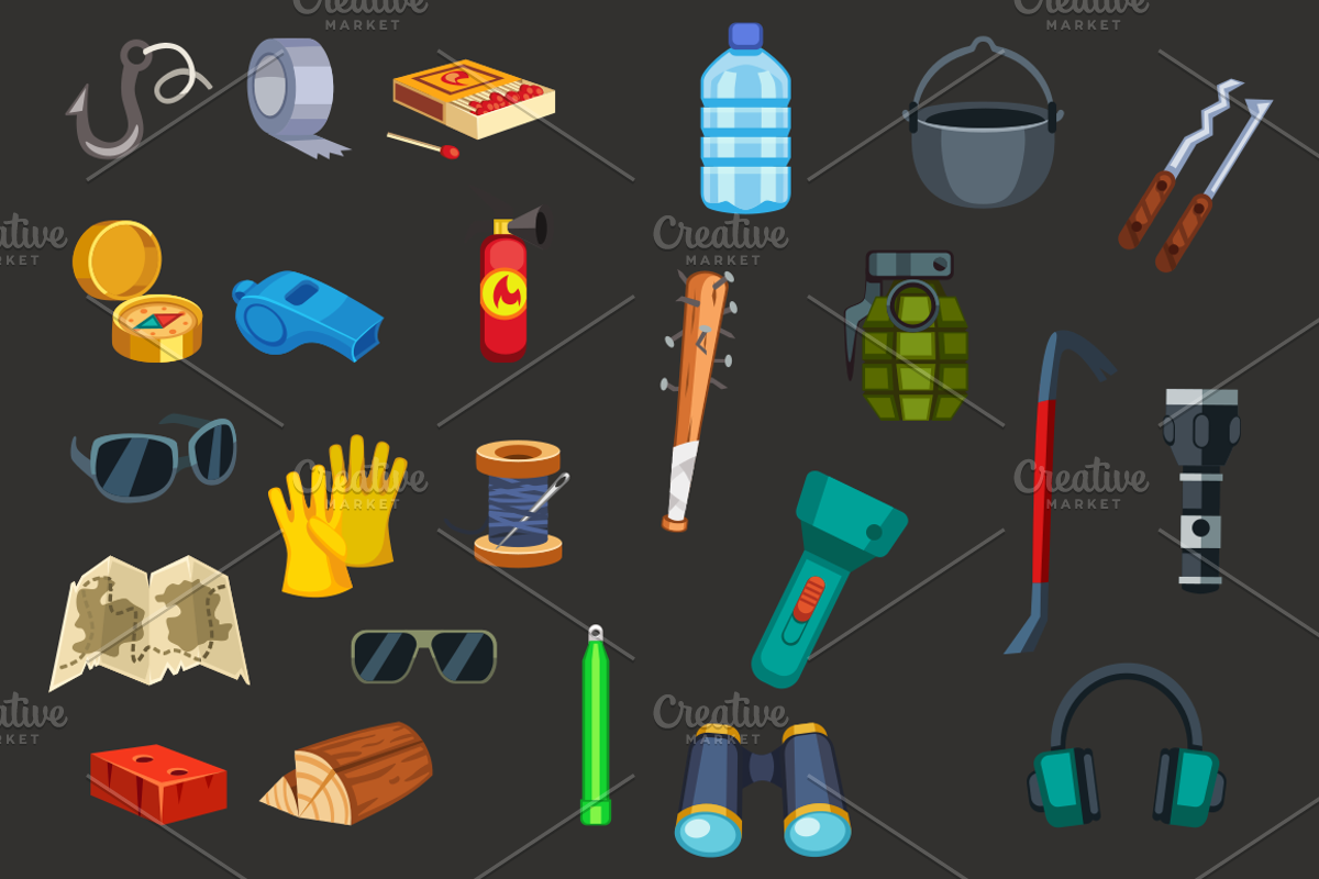 SURVIVAL PROPS PACK, an Object Graphic by AhNinniah (Photo 4 of 4)