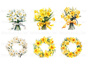 Narcissus Birth Month Flower Clipart