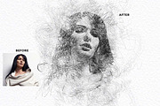 Expressive Scribble Sketch FX, an Action Add-On by Studio Retouch (Thumbnail 10 of 14)