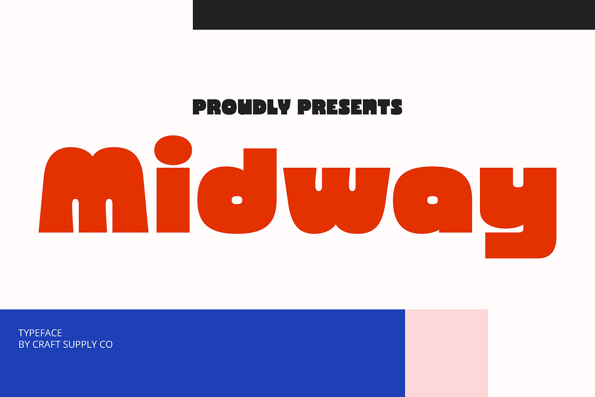 CS Midway – Bold Font, a Sans Serif Font by Craft Supply Co. (Photo 1 of 8)