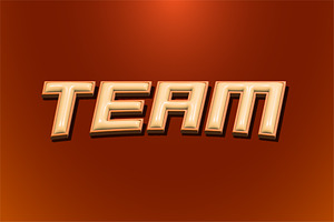 Team - Editable Text Effect, a Layer Style Add-On by designvectx