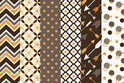 Chocolate Bohemian Glitter Patterns, a Pattern Graphic by Amanda Ilkov (Thumbnail 2 of 3)
