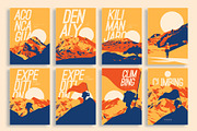 12 Higest Mountains Posters, an Illustration by Alexander Baidin (Thumbnail 9 of 10)