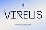 MN Virelis - Modern Geometric Sans, a Sans Serif Font by Mantra Naga (Thumbnail 1 of 15)