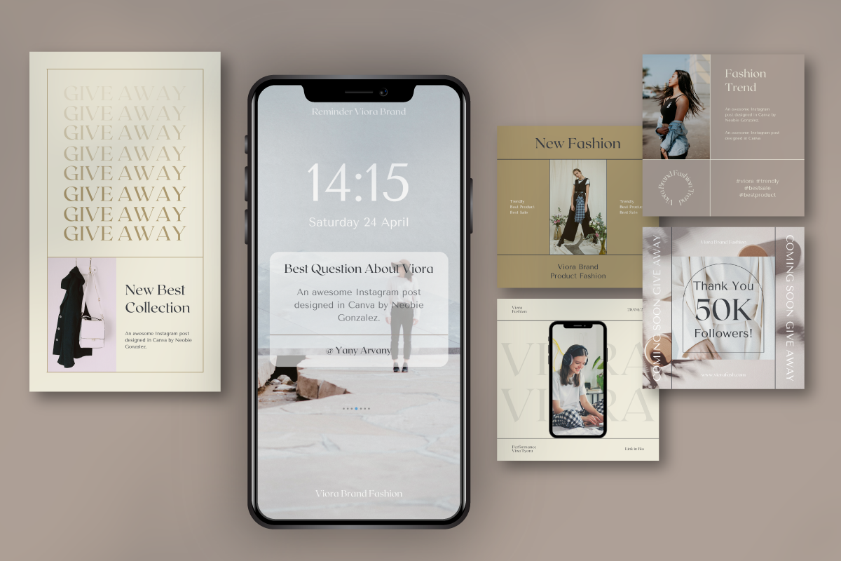 Viora - Canva Instagram Template, a Social Media Template by Inkofert (Photo 2 of 12)