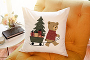 Watercolor Christmas Teddy Bear Clip, an Animal Illustration by Sublimation Artist (Thumbnail 6 of 6)