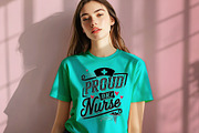 Proud to Be a Nurse Shirt Design, a Graphic by Vector Portal (Thumbnail 3 of 5)
