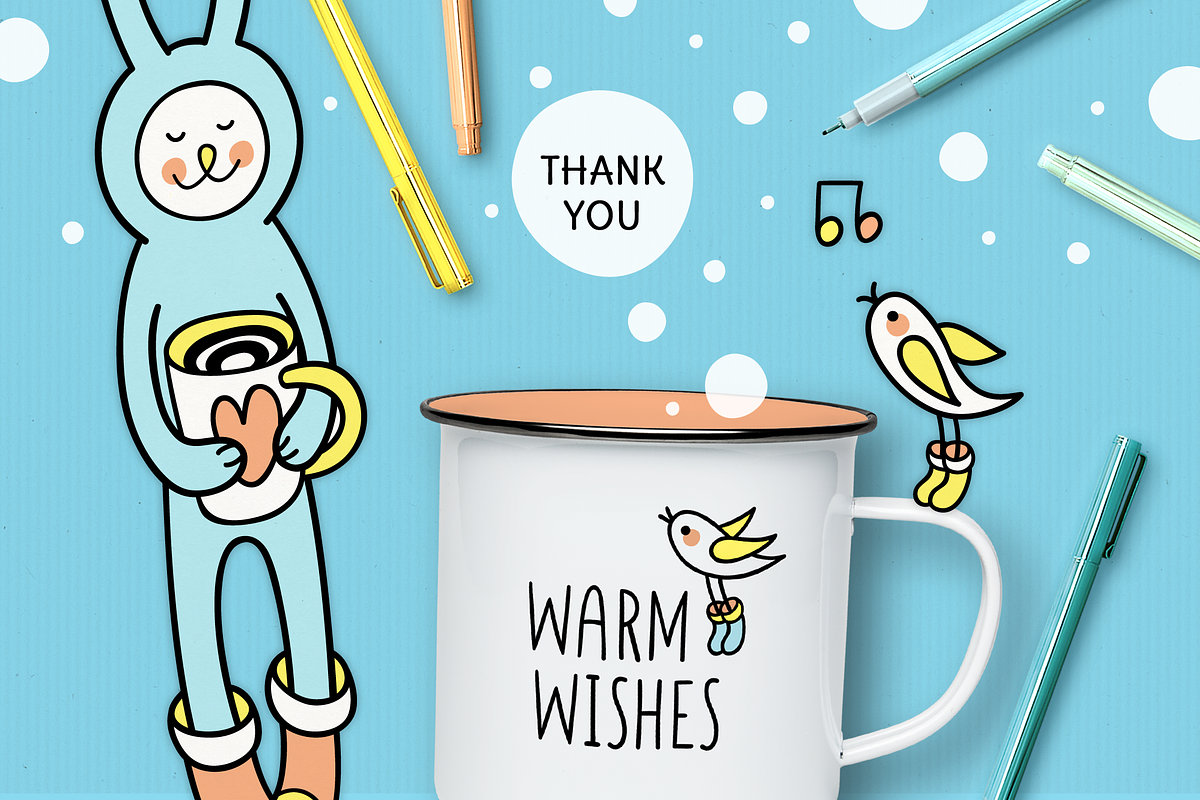 ENJOY WINTER | DESIGN SET, an Animal Illustration by CATMINT (Photo 8 of 8)