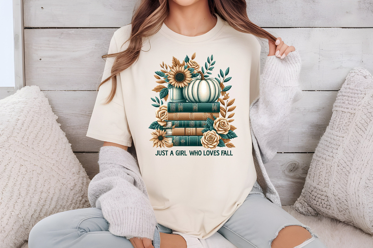 Just a Girl Who Loves Fall PNG, an Illustration by Libby Wishes (Photo 5 of 6)