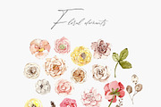 GREEN/BEIGE FLOWER collection, a Decorative Illustration by Julia Bogdan (Thumbnail 7 of 9)