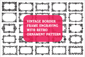 Elegant Floral Border Vector Design,, an Illustration by Amazin_art