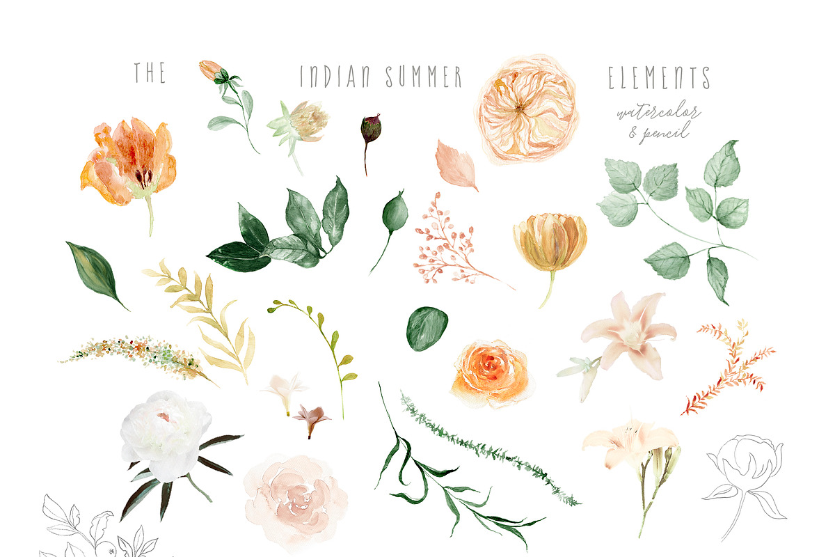 The Indian Summer - Autumnal Set, an Object Graphic by studioequinox (Photo 9 of 10)