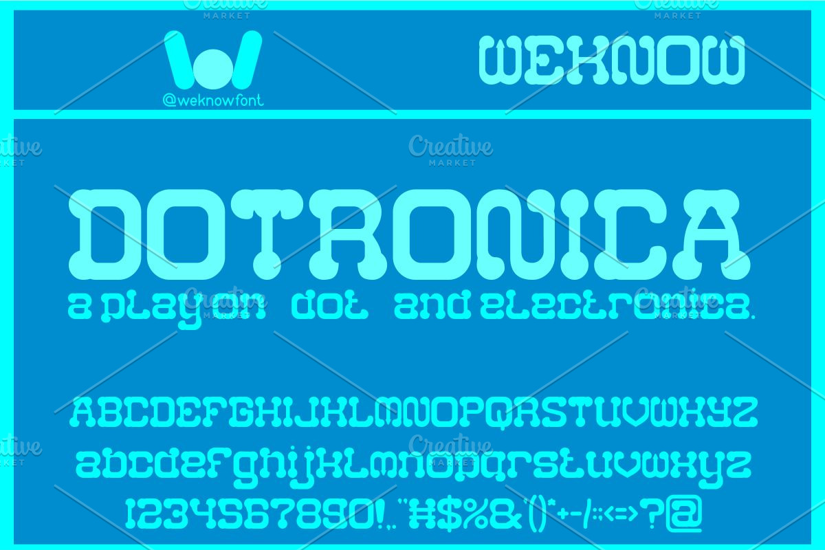 Spherical Drone font, a Font by weknow (Photo 2 of 8)