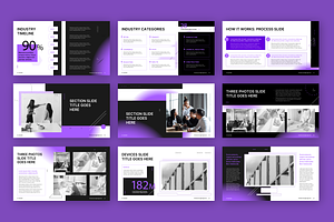 Purple Clash PowerPoint Template