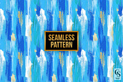 Blue Brushstrokes Seamless Patterns, a Pattern Graphic by Creative Store (Thumbnail 4 of 5)