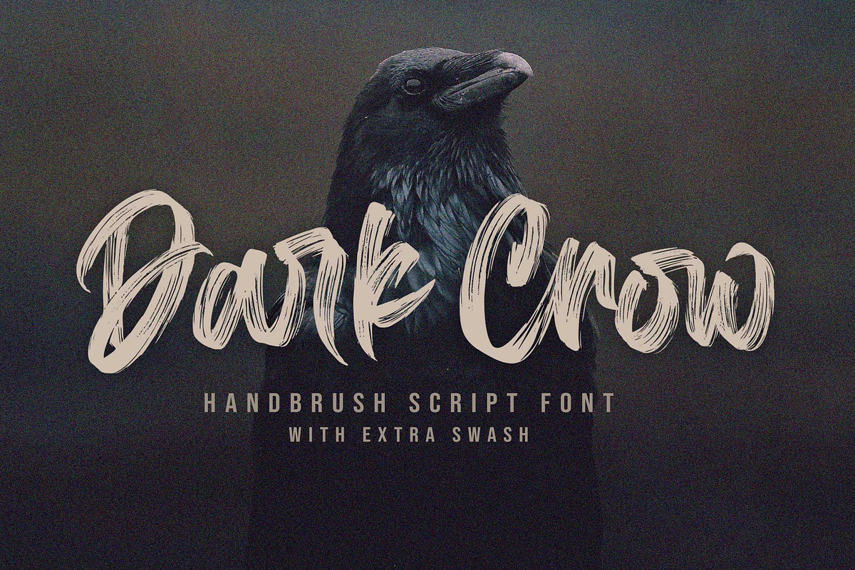 Dark Crow / Brush Font, a Blackletter Font by Subectype Studio (Photo 1 of 10)