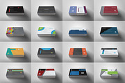 100 Minimal Business Cards Bundle, a Business Card Template by Carlos Fernando (Thumbnail 7 of 7)