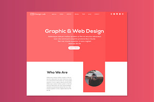 designlab Landing page with Blog