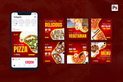 Delicious Pizza Instagram Post, a Social Media Template by CavenArt (Thumbnail 3 of 5)