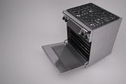 30 inch gas range cooker, a Furniture 3D Model by kjpargeterimages (Thumbnail 9 of 15)