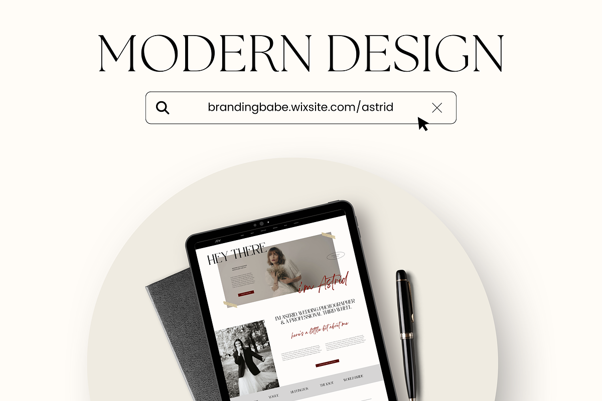 Wix Website Template Photography, a Wix Template by Branding Babe Co. (Photo 7 of 10)