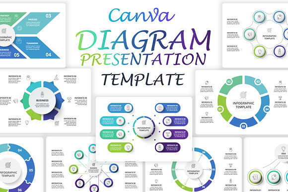 Diagram Presentation Canva Template preview 8