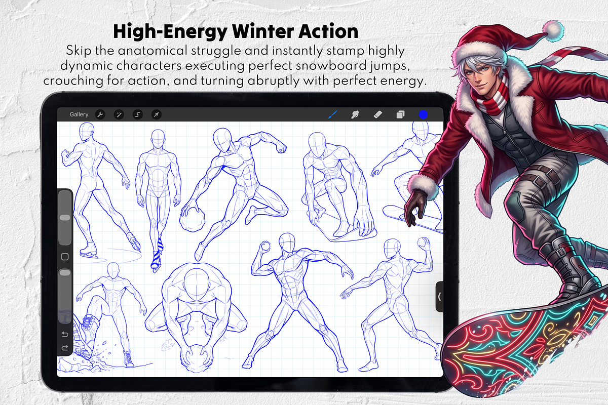 220 Hot Santa Bases, a Brush Add-On by Selentaori Studio (Photo 7 of 12)