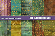 Golden confetti wood backgrounds, a Texture Graphic by Area (Thumbnail 1 of 4)
