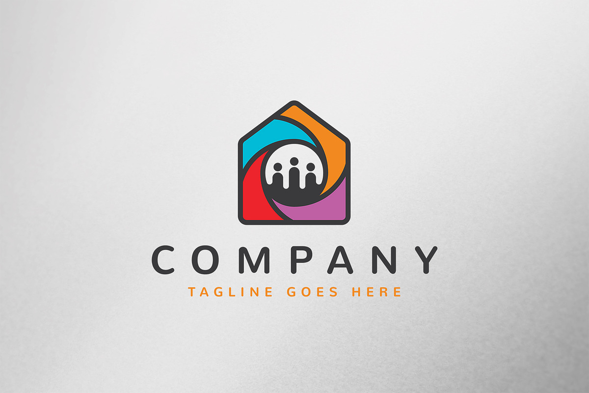 Team House Logo Template, a Branding & Logo Template by C_Monica (Photo 1 of 2)