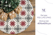 Christmas Tree Skirt Mockup, a Household Mockup by Mie Mockup Studio (Thumbnail 7 of 8)