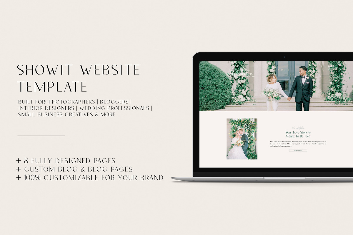 Showit Website Photography Template, a Templates & Theme by CreativeMavenCo. (Photo 4 of 5)